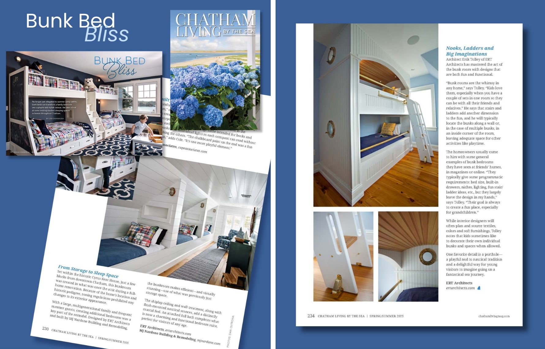 nautical bunkrooms in cape cod homes